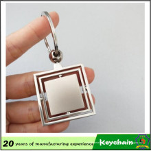 Kundenspezifisches Logo-billiges Blech-leeres Keychain